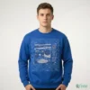 BYU Campus Landmarks Vintage Blue T-Shirt