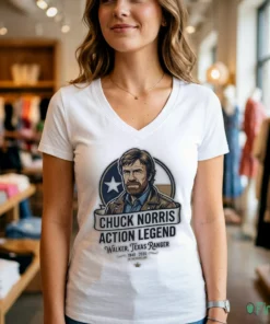 Official Chuck Norris Action Legend Walker Texas Ranger 1940-2026 In Memoriam Shirt