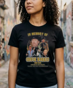 Official Chuck Norris In Memory Of 1940 2026 Thank You For The Memories Shirt
