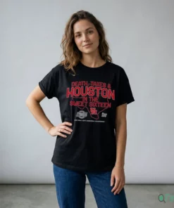 Houston Cougars MBB Death, Taxes & Houston In The Sweet Sixteen T-Shirt