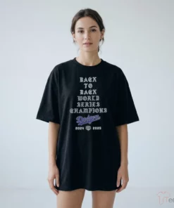 Los Angeles Dodgers Born X Raised Back To Back Black T-Shirt