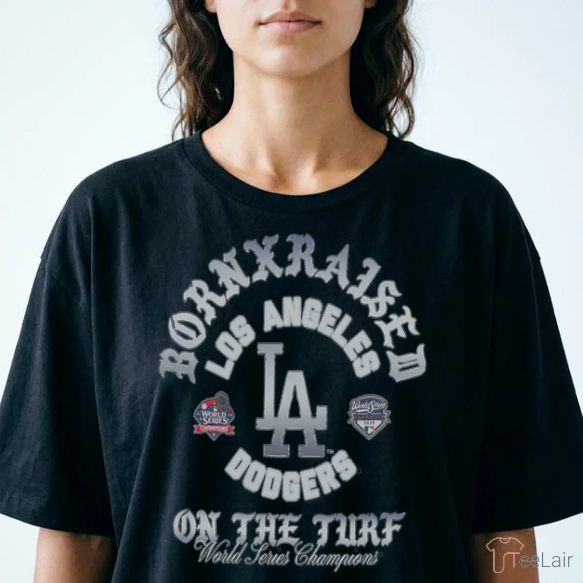 Los Angeles Dodgers Born X Raised On The Turf T Shirt Los Angeles Dodgers Born X Raised On The Turf T-Shirt