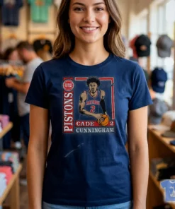 Detroit Pistons Homage Cade Cunningham Signature T-Shirt