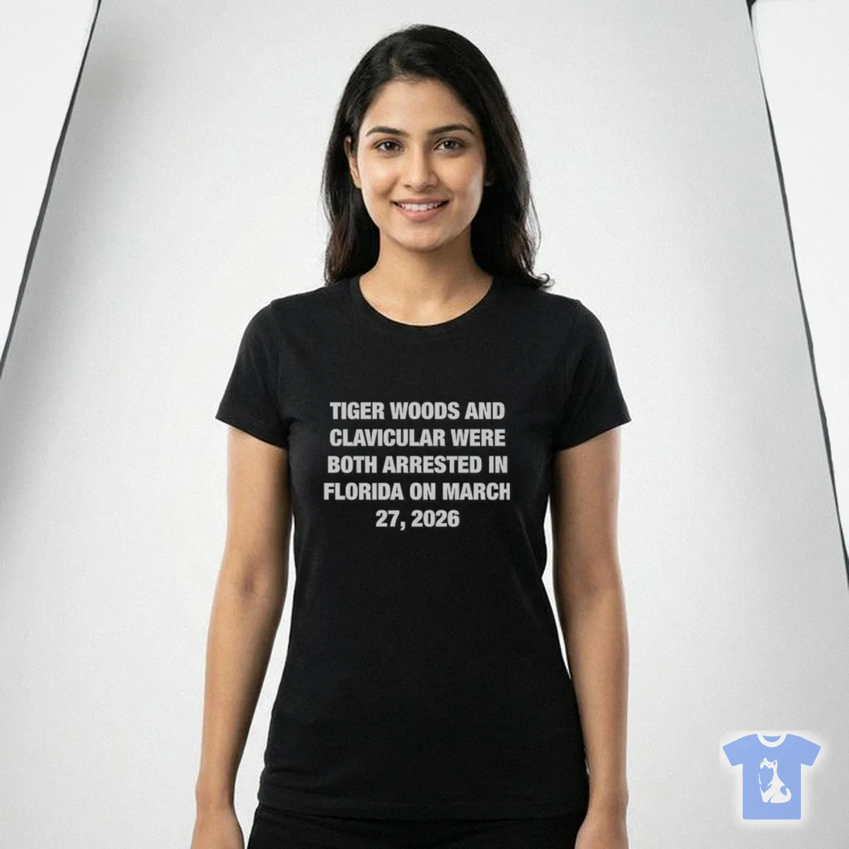 Tiger Woods And Clavicular Were Both Arrested In Florida On March 27, 2026 T Shirt Tiger Woods And Clavicular Were Both Arrested In Florida On March 27, 2026 T-Shirt