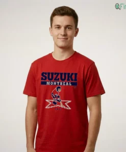 Nick Suzuki Retro Hockey T-Shirt