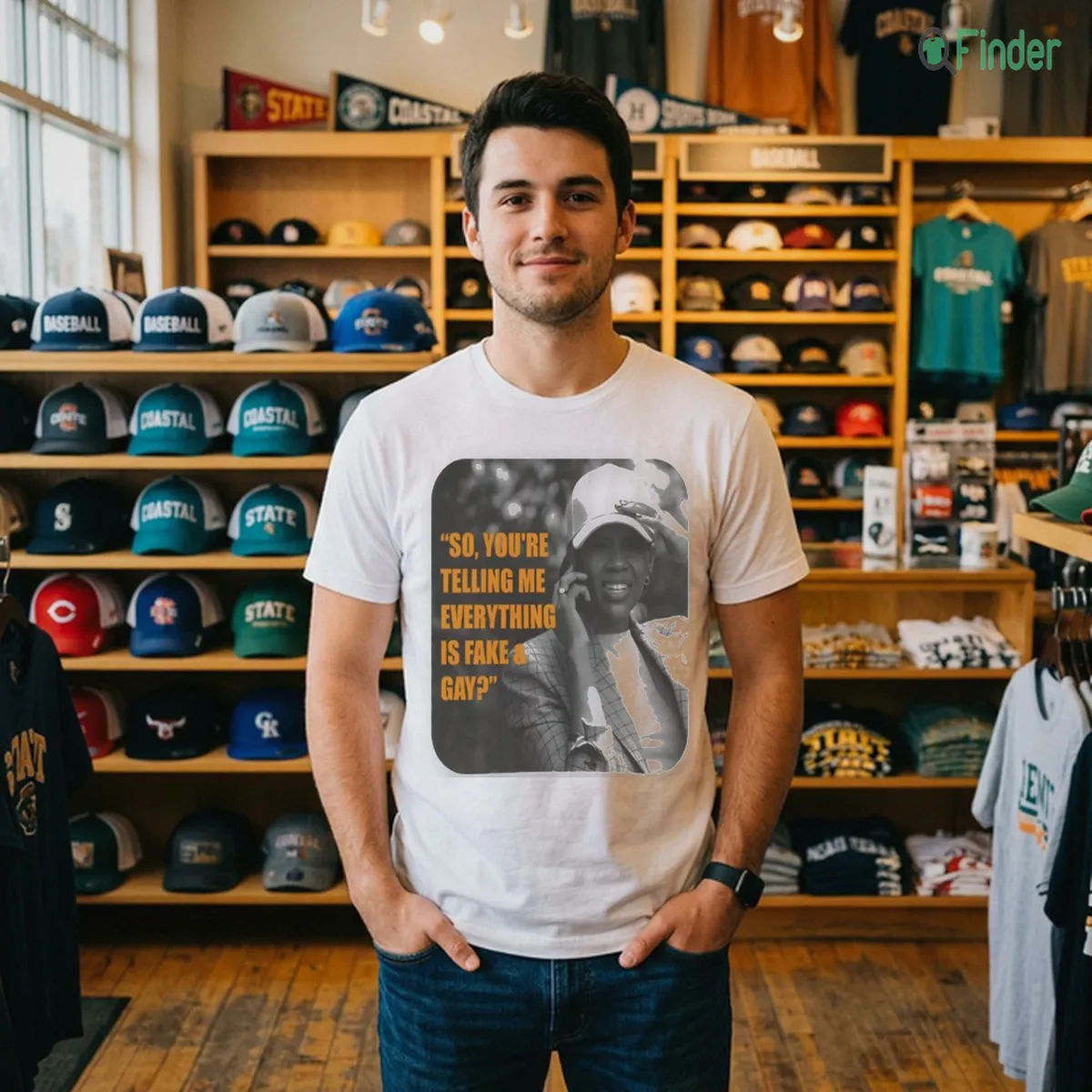 Official Candace Owens Fake And Gay So You'Re Telling Me Everything Is Fake And Gay Shirt Official Candace Owens Fake And Gay So You'Re Telling Me Everything Is Fake And Gay Shirt