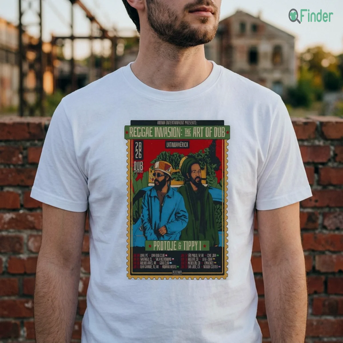 Official Protoje And Tippy Latin America 2026 Tour Poster Shirt Official Protoje And Tippy Latin America 2026 Tour Poster - Shirt