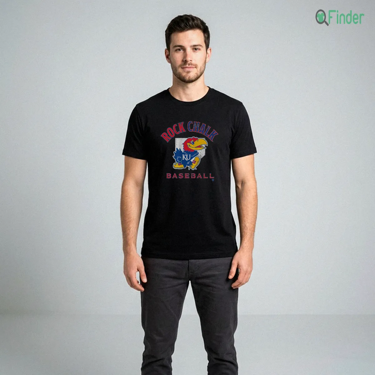 Kansas Baseball Home Plate T Shirt Kansas Baseball Home Plate T-Shirt