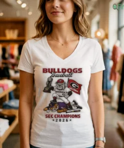 Official Georgia Bulldogs 2026 NCAA Sec Champions Mascot Shirt
