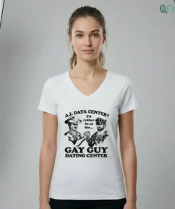 AI Data Center I'D Rather Be At The Gay Guy Dating Center T-Shirt