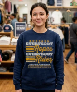 Buffalo Hockey Everybody Ropes Everybody Rides T-Shirt
