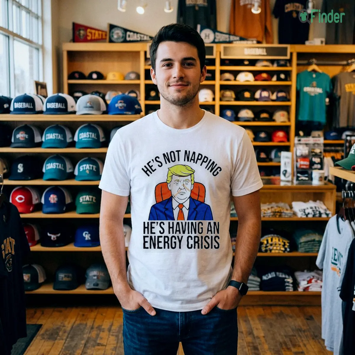 Trump He'S Not Napping He'S Having An Energy Crisis Funny Political Humor Shirt Trump He'S Not Napping He'S Having An Energy Crisis Funny Political Humor Shirt