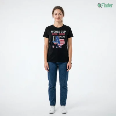Officila Dallas Texas Host 2026 World Cup USA Soccer Shirt