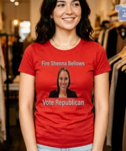 Official Fire Shenna Bellows Vote Republican Garment-Dyed Shirt