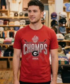 Official Georgia Bulldogs 2026 SEC Baseball Tournament Champions Shirt