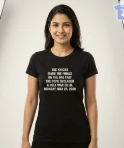 The Basketball Team Made The Playoffs On The Day That The Pope Declared A Holy War On AI Shirt