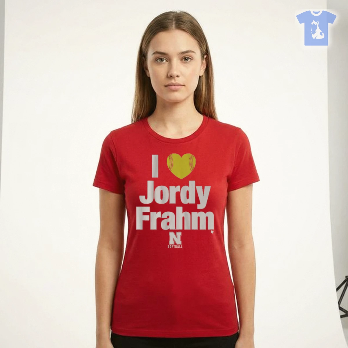 Nebraska Softball I Heart Jordy Frahm T Shirt Nebraska Softball I Heart Jordy Frahm T-Shirt
