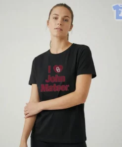 Oklahoma Football I Heart John Mateer T-Shirt