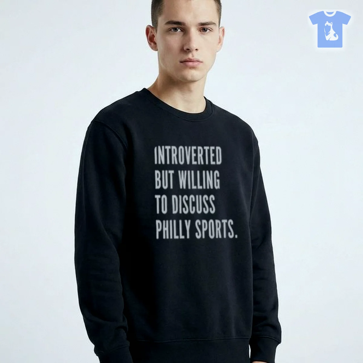 INTROVERTED BUT WILLING TO DISCUSS PHILLY SPORTS T Shirt INTROVERTED BUT WILLING TO DISCUSS PHILLY SPORTS T-Shirt