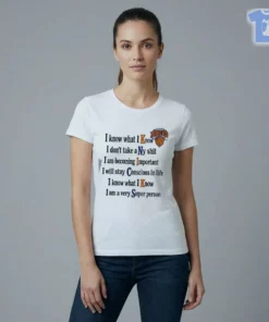 I Know What I Know Acronym New York Knicks Basketball Quote NBA Finals 2026 Shirt