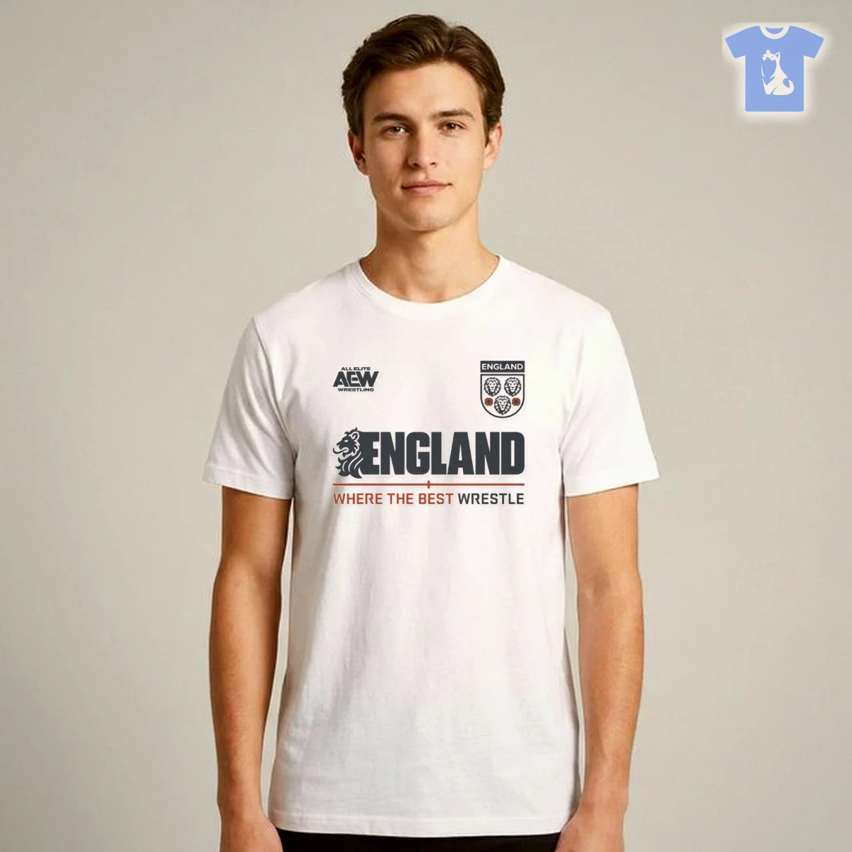 AEW Tournament Soccer Collection England T Shirt AEW Tournament Soccer Collection - England T-Shirt