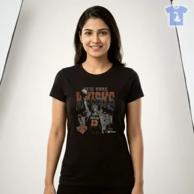Tyler Kolek New York Knicks Statue Of Liberty WHT T-Shirt