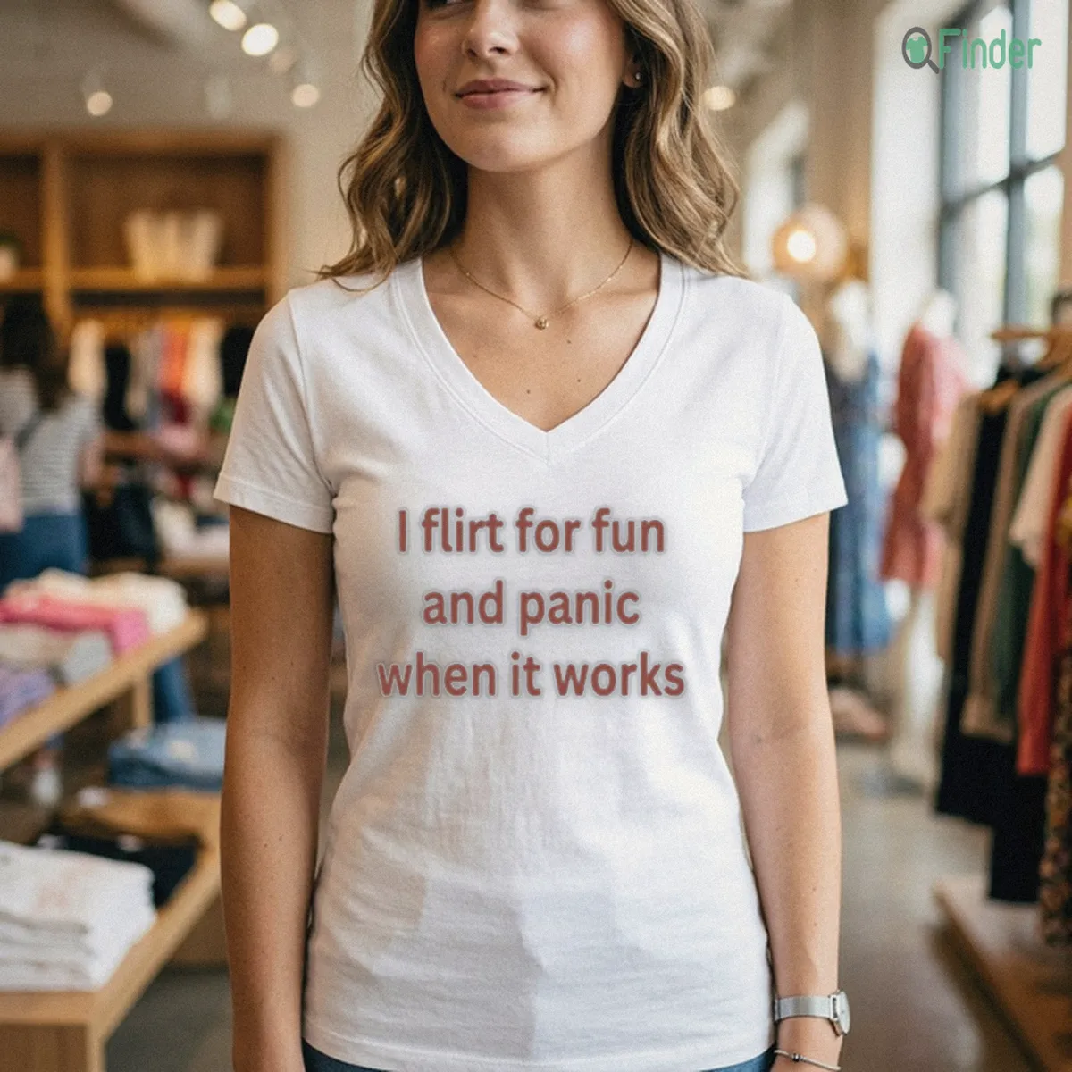 I Flirt For Fun And Panic When It Works T Shirt I Flirt For Fun And Panic When It Works T-Shirt