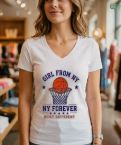 Girl From NY NY Forever Built Different Basketball Graphic T Shirt