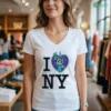 New York Knicks Champions NBA 2026 Statue Of Liberty Skull Heart Logo Graphic Shirt