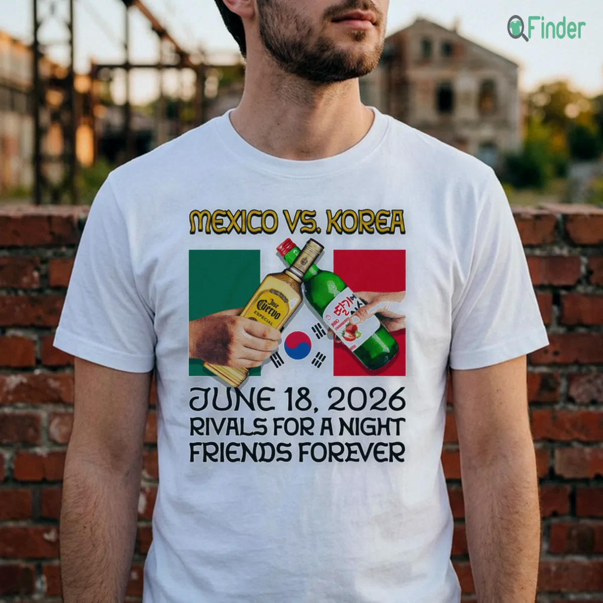 Mexico Vs. Korea, Rivals For A Night, Friends Forever Shirt Mexico Vs. Korea, Rivals For A Night, Friends Forever Shirt