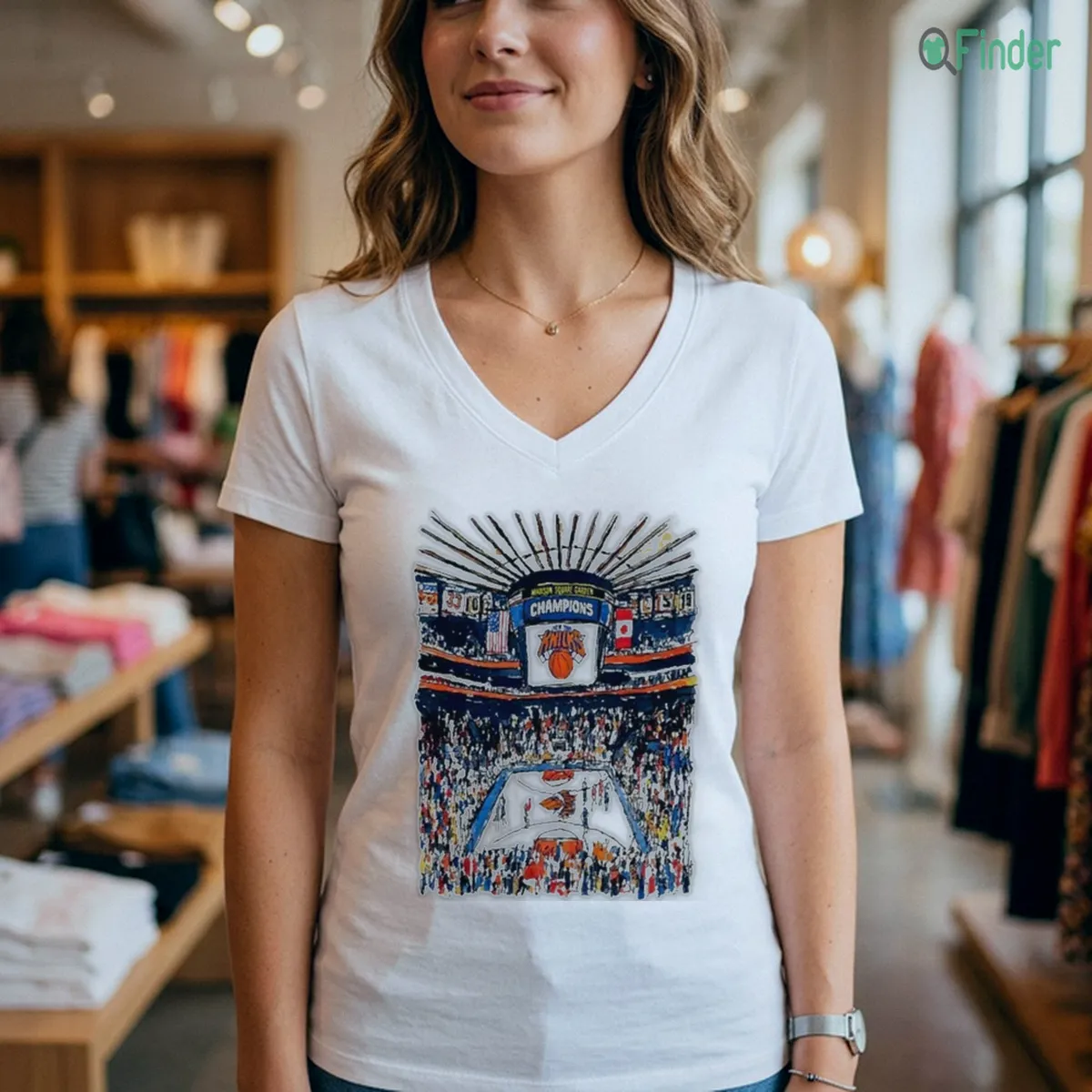 New York Knicks Champions NBA 2026 Madison Square Garden Arena Artwork T Shirt New York Knicks Champions NBA 2026 Madison Square Garden Arena Artwork T Shirt