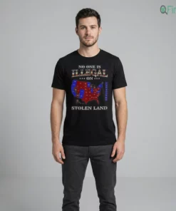 No One Is Illegal On Stolon Land T-Shirt