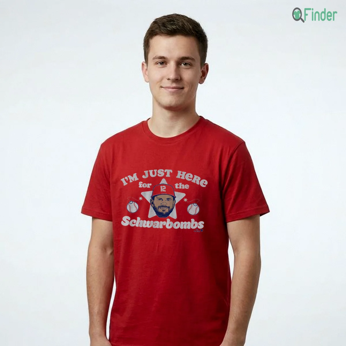 Kyle Schwarber I'M Just Here For The Schwarbombs T Shirt Kyle Schwarber I'M Just Here For The Schwarbombs T-Shirt