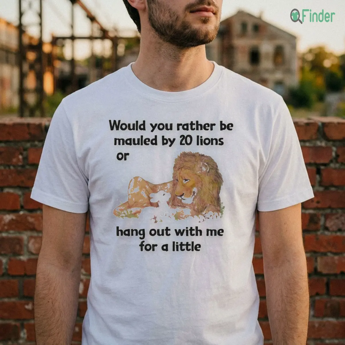 Would You Rather Be Mauled By 20 Lions Or Hang Out With Me For A Little Shirt Would You Rather Be Mauled By 20 Lions Or Hang Out With Me For A Little Shirt