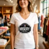 Property Of Misery Worldwide Baseball Logo Graphic Tee Shirt