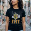 Los Angeles Lakers Lebron James 23 Skeleton King Championship Trophy NBA Shirt