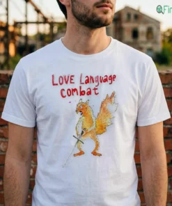 Love Language Combat Angry Funny Squirrel With Sword Meme Aesthetic Shirt