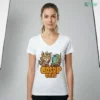 Gossip Gals Cute Royal Cat And Fish Astronaut Cartoon Illustration Graphic Shirt