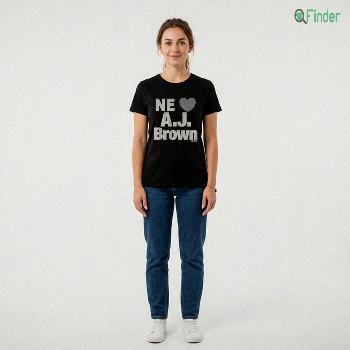 NE Heart A.J. Brown Shirt NE Heart A.J. Brown Shirt