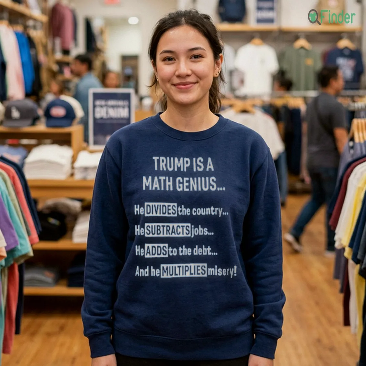 TRUMP IS A MATH GENIUS He DIVIDES The Country Shirt TRUMP IS A MATH GENIUS He DIVIDES The Country Shirt