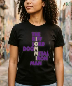 The Riff Lord Doom Metal Iron Man Tony Iommi Typography Rock Music Shirt