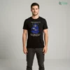 Funny Skull Ninja Drinking Sake Japanese Text Streetwear Graphic Skeleton Shirt
