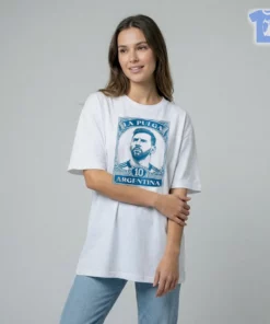 Lionel Messi La Pulga 10 Argentina Football Soccer Graphic Shirt