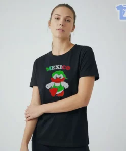 Mexico Angry Duck Green Hat Streetwear Cartoon Mascot Shirt