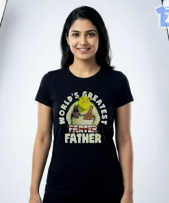 Worlds Greatest Farter Father Shrek Funny Meme Shirt