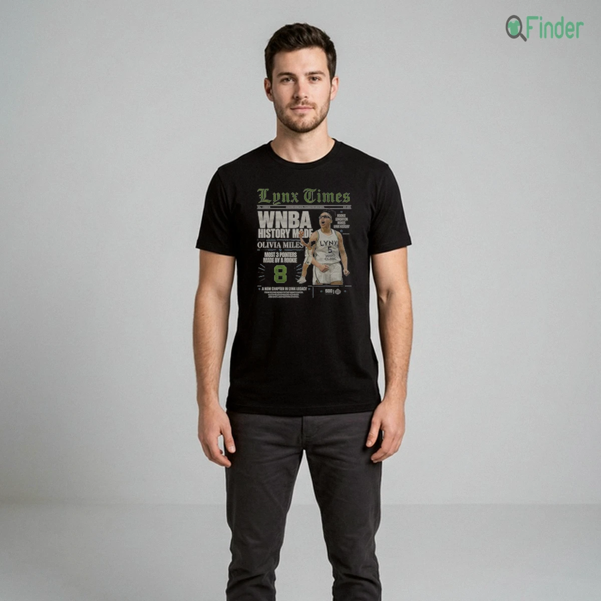 Olivia Miles Minnesota Lynx History Made WHT T Shirt Olivia Miles Minnesota Lynx History Made WHT T-Shirt