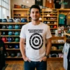 Police Department Shooting Range Bad Aim Hole Target Graphic Shirt