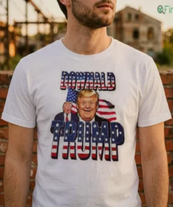 Downald Trump Down Syndrome American Flag Political Parody Meme Shirt