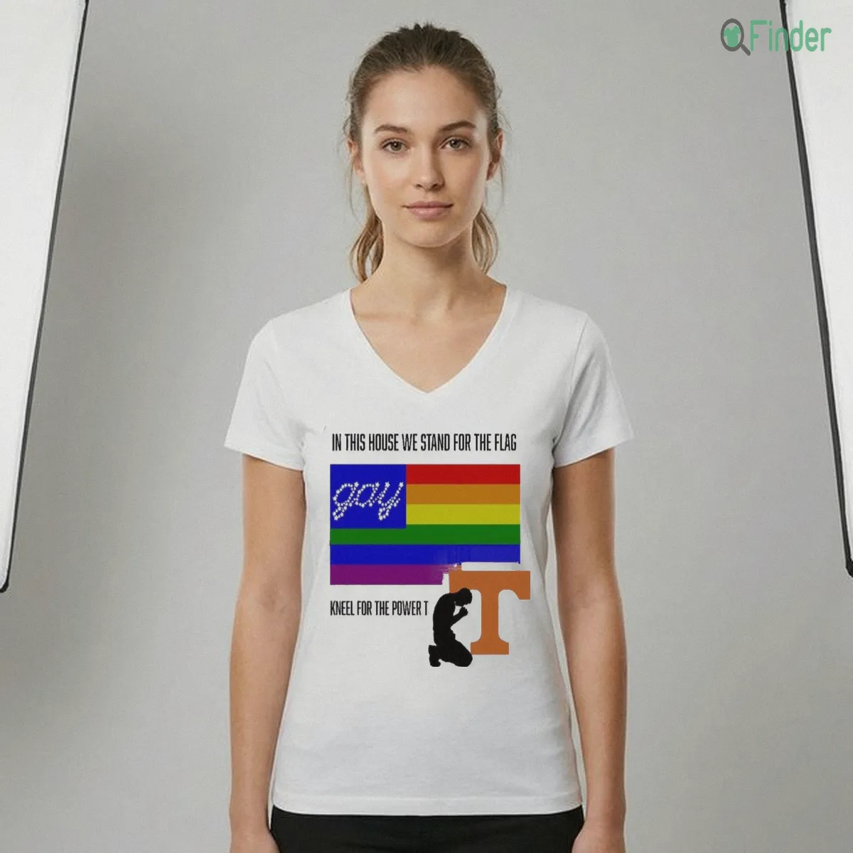 In This House We Stand For The Flag Kneel For The Power T Gay Shirt In This House We Stand For The Flag Kneel For The Power T Gay Shirt