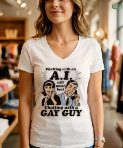 Chatting With An A.I. Will Never Beat Chatting With A Gay Guy T-Shirt